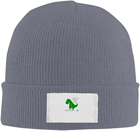 Ski Hat Dinosaurs If You're Happy & You Know It Toboggan Winter Hats Warm