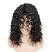 Goldfinch Deep Wave Lace Closure Wig Human Hair Curly 4x4 Lace Closure Wig for Black Women 150% Density Brazilian Virgin Human Hair Lace Wig Middle Part 16 inches