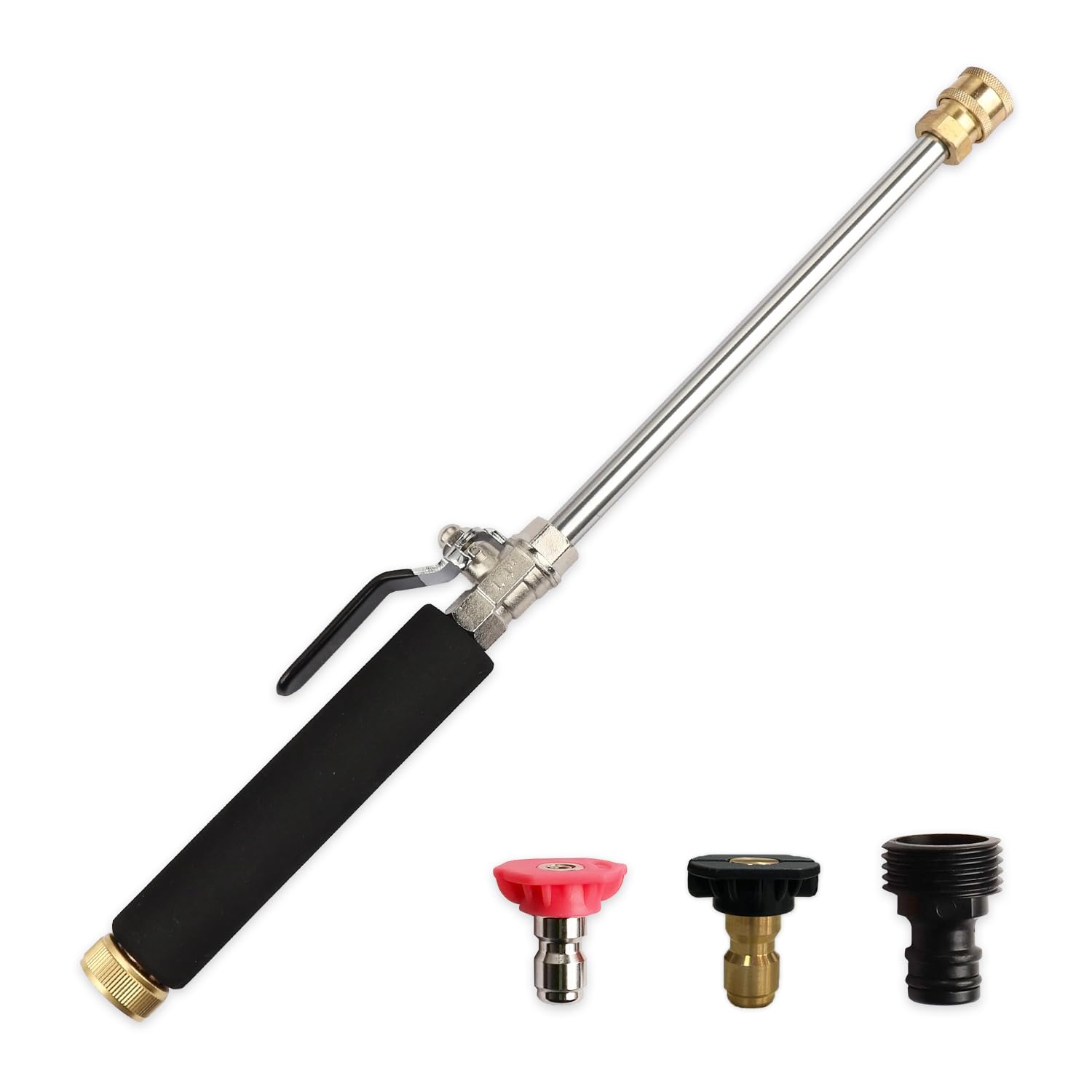 Photo 1 of YunGuoGuo High Pressure Hose Nozzle for Garden Car,Heavy Duty Metal Jet Nozzle for High Power washers Outdoor Clean