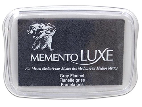 Tsukineko Memento Luxe Mixed Media Inkpad, Gray Flannel