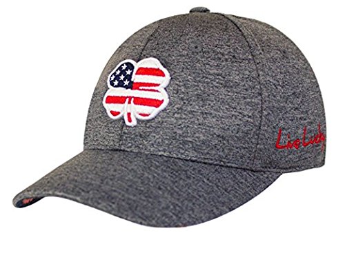 Black clover usa/white/heather usa heather premium fitt…