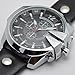 CURREN Men's Sports Waterproof Date Leather Strap Wrist Watch 8176 Silver Black