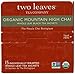 Two Leaves and a Bud Organic Mountain High Chai Tea Bags, Whole Leaf Black Tea and Spices in Compostable Sachets, Add Milk and Sweetener or Drink Plain, 15 Count (Pack of 6)