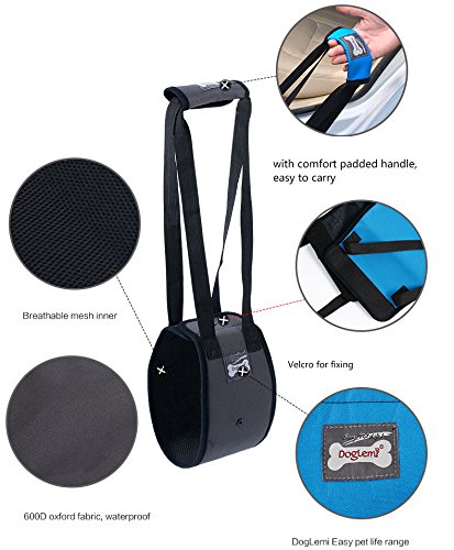 Dog Lift Harness - Support Sling Helps Dogs With Weak Front or Rear Legs Stand Up, Walk, Get Into Cars, Climb Stairs. Best Alternative to Dog Wheelchair