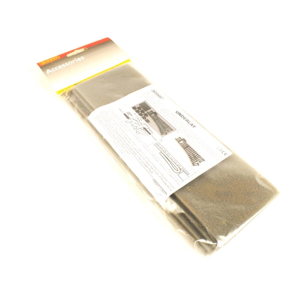 Hornby R626 Pack of 4 Underlay Sheets, Model Train Accessories for Adding Scenery, Dioramas, Woodland, Buildings and More to Model Railway, Grey