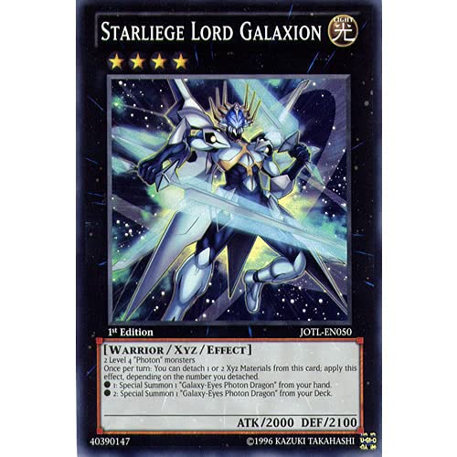 JOTL-EN050 1st Ed Starliege Lord Galaxion Super Rare Card Judgment of the Light Yu-Gi-Oh Single Card