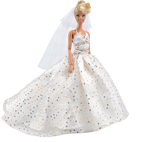 muñeca barbie vestida de novia