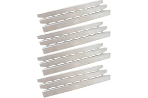 Htanch SN6021 (4-Pack) 15.875 inch Stainless Steel Heat Plate Replacement for Gas Grill Models by Broil-Mate, Huntington, Broil King, Sterling, Rebel, Patriot, Baron and Others