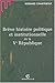 Brève Histoire politique et institutionnelle de la Ve République by
