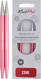 KnitPro Zing Interchangeable Circular Needles 5" 6.50mm 13cm Aluminum
