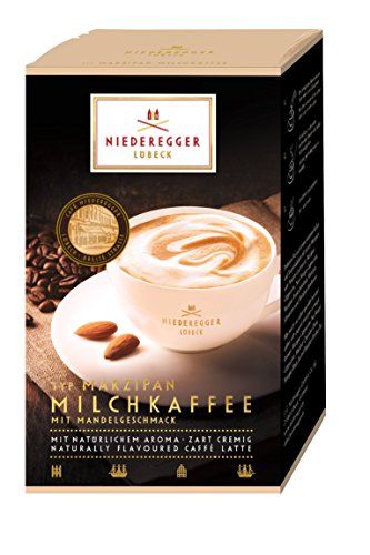 Niederegger Marzipan Milchkaffee, Almond Flavoured Caffe Latte, 10-Count Servings (Pack of 2)