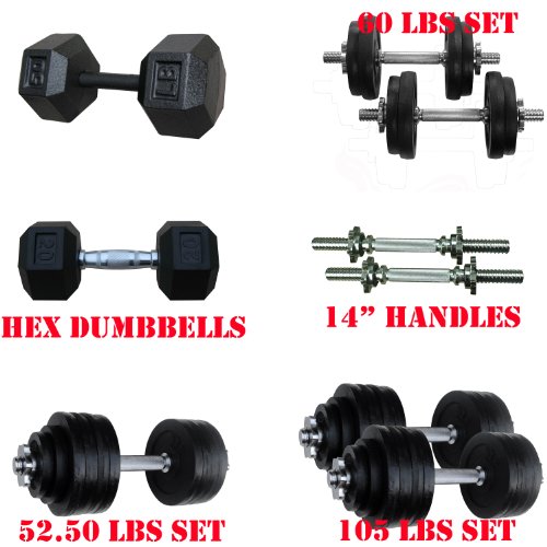 adjustable hex dumbbells