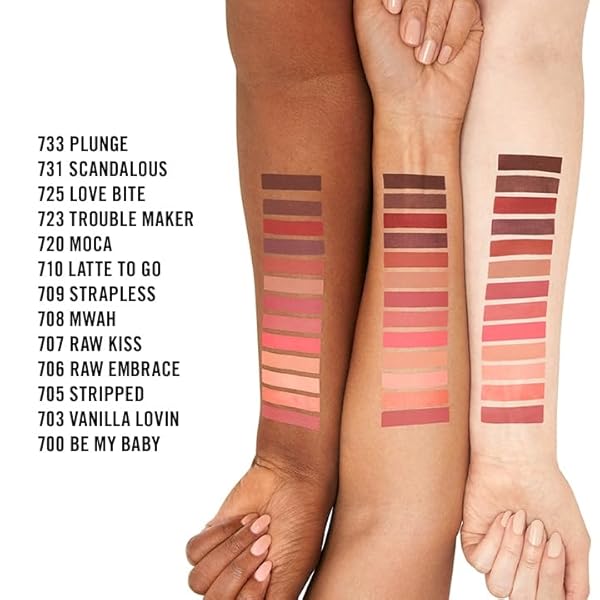 RIMMEL LONDON STAY MATTE LIQUID LIP COLOR WITH FULL COVERAGE KISS-PROOF WATERPROOF MATTE LIPSTICK FORMULA THAT LASTS 12 HOURS – 100 PINK BLISS, .21OZ