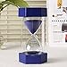 VEOLEY 30 Minute Hourglass Sand Timer Large Security Sandglass 30 Minute Sand Clock for Kids/Teacher/Classroom/Office 3.5 x 3.2 x 6.4 inches - Blue