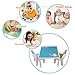 labebe Wooden Activity Table Chair Set, Kid Table Set with 2 Chairs Table for 1-5 Years Toddler, Baby Table Toy/Room Table/Learning Table Cover/Kid Bedroom Furniture/Child Furniture Set/Kid Desk Chair