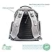 Large Capacity Diaper Bag Backpack- with YKK Zippers, Two Packing Cubes, Wet/Dry Bag, Changing Pad and Stroller Straps by Bably Baby- Stylish Unisex Design (Grey)