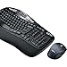Logitech MK570 Wireless Wave Keyboard and Mouse Combo, Contoured Cushioned Palm Rest, Advanced Wireless Connection, Hyperfast Scrolling Mouse, Black (Renewed)