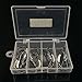 25pcs Black Weighted Twistlock Hook with Centering Pin, Size 1/0 2/0 3/0 4/0 5/0 Hook in Plastic Case,5PCS Each Size, Soft Plastic Hook Extra Wide Gap Hook Saltwater Swimbait Hook