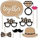 Big Dot of Happiness Better Together - Wedding Photo Booth Props Kit 20 Count