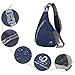 Waterfly Sling Chest Backpacks Bags Crossbody Shoulder Triangle Packs Daypacks for Cycling Walking Dog Hiking Boys Girls Men Women (Dark Blue)