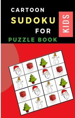 Cartoon Sudoku For Kids Color Ver Sudoku With Chrismas Cartoon Easy Puzzles To Learn And Grow Logic Skills Book Gifts Volume 2 By Amazon Ae