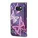 S6 Active Case, Galaxy S6 Active Case, Cellularvilla [Stand Feature] [Slim Fit] Wallet Case, Premium Pu Leather Flip Cover [Card Slots] [Wristlet] for Samsung Galaxy S6 Active G890 (Ultra Butterfly)
