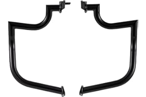 Kinglemc Mustache Engine Guard Highway Crash Bar for Suzuki Boulevard M109 M109R 06-2020 (Black)