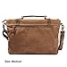 S-ZONE Canvas Messenger Bag 14 Inch Shoulder Bag Satchel School Briefcase