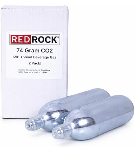 Amazon.com: Leland Mr. Fizz CO2 Tapgas Four 74g CO2 Cylinders Per