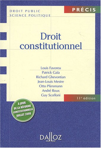 Droit constitutionnel by (Paperback)