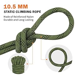 AOLEBA 10.5 mm Static Climbing Rope