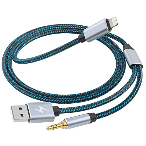 Power Adapter Aux Cord Iphone 12 Lightning To Aux Cord Audio Jack