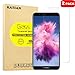 [2 Pack] KATIAN Compatible with Huawei P Smart Screen Protector, HD Clear Protector [Anti-Scratch] [No-Bubble] [Case-Friendly], 9H Hardness Tempered Glass Screen Film for Huawei P Smart [Clear]