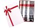 Simplicity Winter Scarf For Men Soft Warm Mens Scarf Winter Womens Plaid Scarf w/Gift Box, Black/Red/Brown