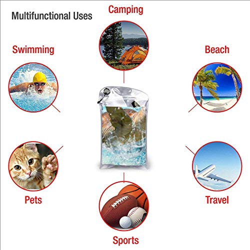COWDIY Beach Towels, Sea Turtle Printed Quick Dry Towel Blanket, Sand Free Soft Absorbent Bath Towels