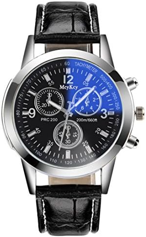 Toponly watches Women Watches,Toponly Men Women Casual Quartz Leather Band No Waterproof Wrist Watch (fashion D Black)