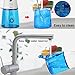 Water Flosser Detachable Water Tank with Drain Hole Keep the Motor Dry Rechargeable Oral Irrigator Waterproof Keegud Cordless Dental Flosser 3 Pressure Normal/Soft/Pulse 4 Tips Portable Bag For Travel