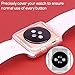 iwatch 42 mm Screen Protector, TIRIO iwatch 3 Screen Protective Case TPU hd Clear All-Around 0.3mm Ultra-Thin Soft High Transparency Full Cover Protector for New Apple Watch Series 3/2/1 42mm（2017）