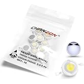 CHANZON 10 pcs High Power Led Chip 3W Cool White 10000k - 15000K | (600mA- 700mA / DC 3V - 3.4V / 3 Watt) Super Bright Intensity SMD COB Light Emitter Components Diode Bulb Bead DIY Lighting