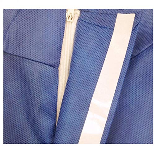 Lay-Protective-Coverall-Hooded-Radioactive-Suit-Elastic-Waist-Clothing-Anti-Static-Anti-Chemical-Radiation-Protection