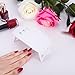 CO-Z 5W LED Nail Dryer Curing Lamp Light Portable for Gel Based Polishes Manicure Pedicure 2 Timing Setting 45s 90s (5W Small, Common - White)