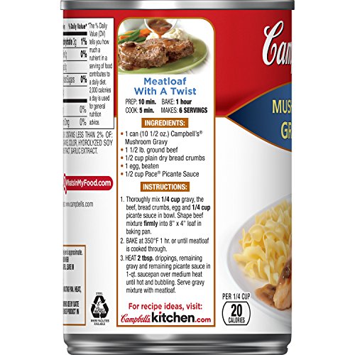 Campbell's Gravy, Mushroom, 10.5 oz. Can