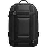 Db Journey Ramverk Backpack - Durable Travel Backpack with Laptop Compartment &amp; Pockets for Work, Luggage with Roller Bag Hook Up System, 26L - Black Out