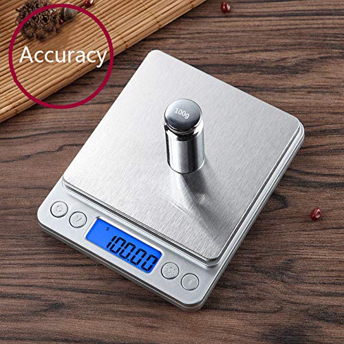 Poit Digital Kitchen Scale Food Scale Pocket Scale Jewelry Gram Scale, 500g Capacity, 0.01g/0.001oz Resolution…