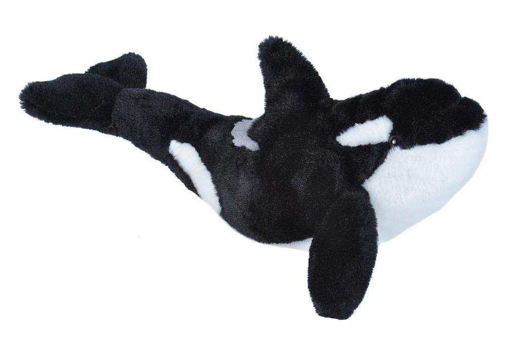 Wild Republic Orca Plush Soft Toy, Cuddlekins Cuddly Toys, Gifts for Kids,Black/White 20 cm,