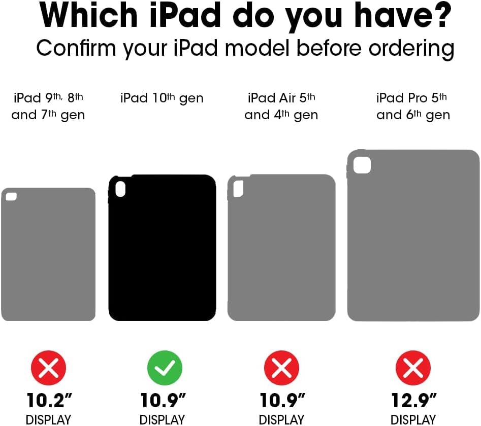 OtterBox iPad (A16) & iPad 10th Gen (Only) - Defender Series Case - Black - Screenless - Rugged & Durable - Multi-Layer Protection - Microbial Defense Protection - Non-Retail Packaging
