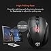 VicTsing 2.4G Profesional Mouse / Ratón Inalámbrico Ergonómico con Bluetooth,6 Botones, Nano Receptor, 2400DPI y 5 Nivel Ajustable, para Windows, Mac y Linux - color Negro