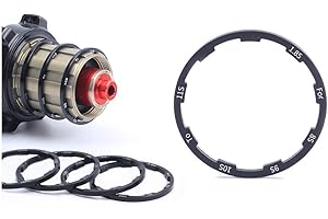 Juscycling Spacer Washer for Flywheel Cassette MTB Road Bike Bicycle Hub 7/8/9/10/11S, Various Size Options of 1/1.5/2/1.85//2.18/2.35mm