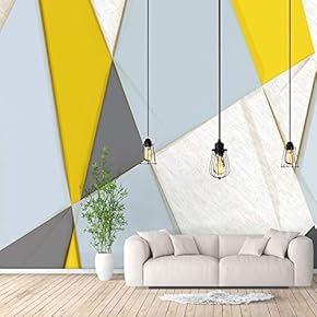 Wall Murals for Bedroom Abstract Geometric Theme Removable Wallpaper Peel and Stick Wall Stickers - 66x96 inches