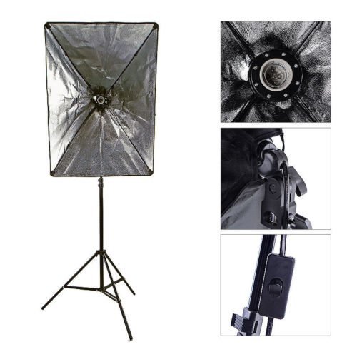 StudioFX 400W Photography 20"x28" EZ Softbox with E27 Socket Light Lighting Kit H601S1
